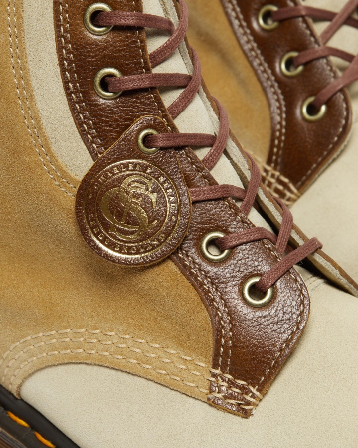 101 Botine De Piele Intoarsa Fabricate In Anglia Dr.martens Romania Nisip