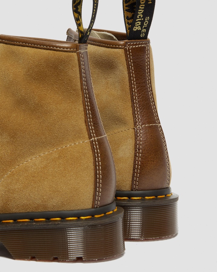 101 Botine De Piele Intoarsa Fabricate In Anglia Dr.martens Romania Nisip