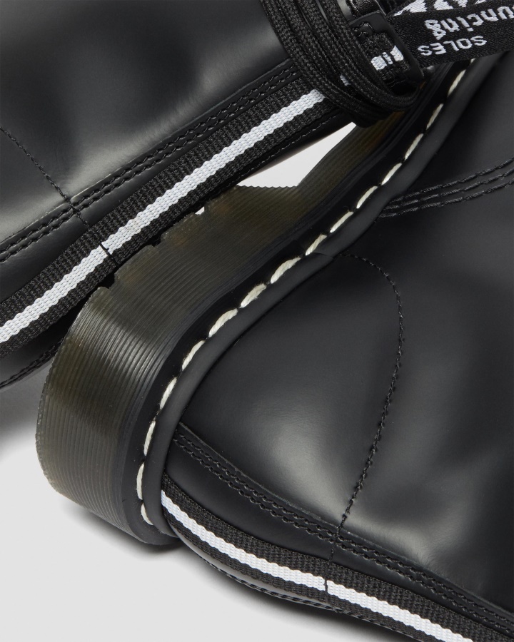 1460 Feronerie Contrast Ghete Cu Siret Piele Neagra Piele Neteda Dr.martens Romania