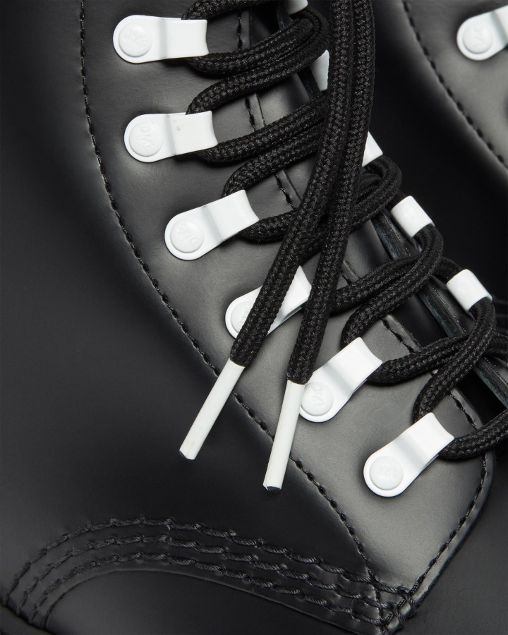 1460 Feronerie Contrast Ghete Cu Siret Piele Neagra Piele Neteda Dr.martens Romania