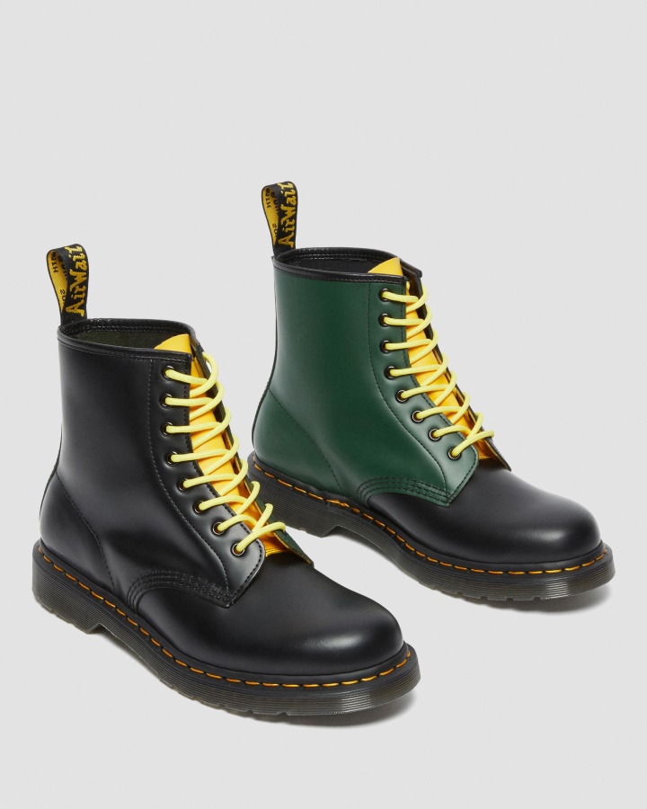 1460 Cizme Cu Siret Piele Neteda Contrast Neagra Piele Neteda Dr.martens Romania