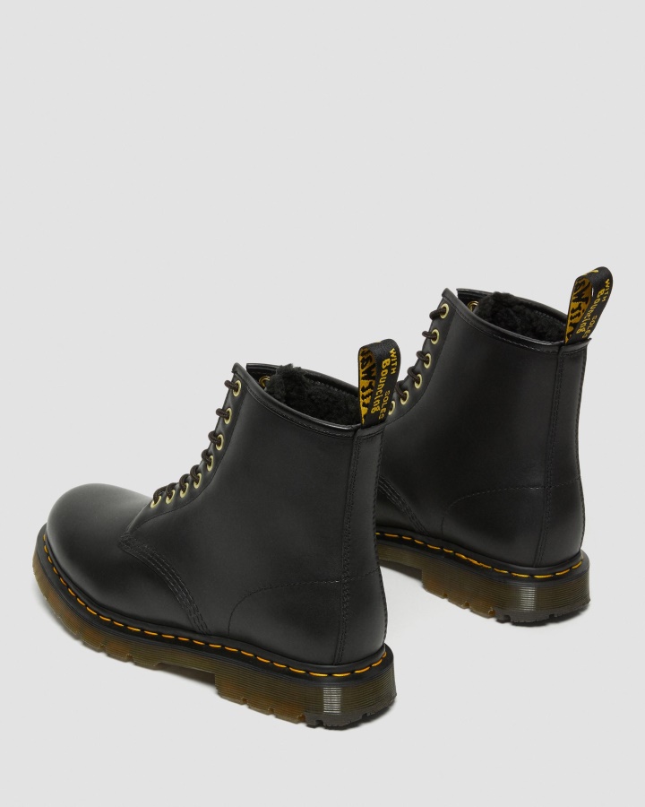 Cizme Dr.martens Romania Black Blizzard Wp 1460 Dm's Wintergrip Din Piele Cu Siret