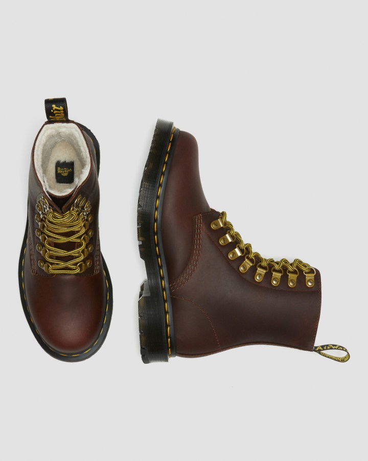 1460 Pascal Dm's Wintergrip Cizme Cu Siret Din Piele Maro Plug De Zapada Dr.martens Romania