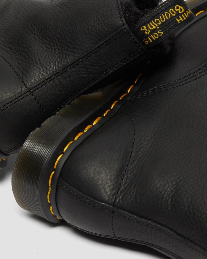 1460 Pascal Cizme Pentru Bărbați Din Blană Artificială Căptușite Cu șireturi Dr.martens Romania Ambasador Negru