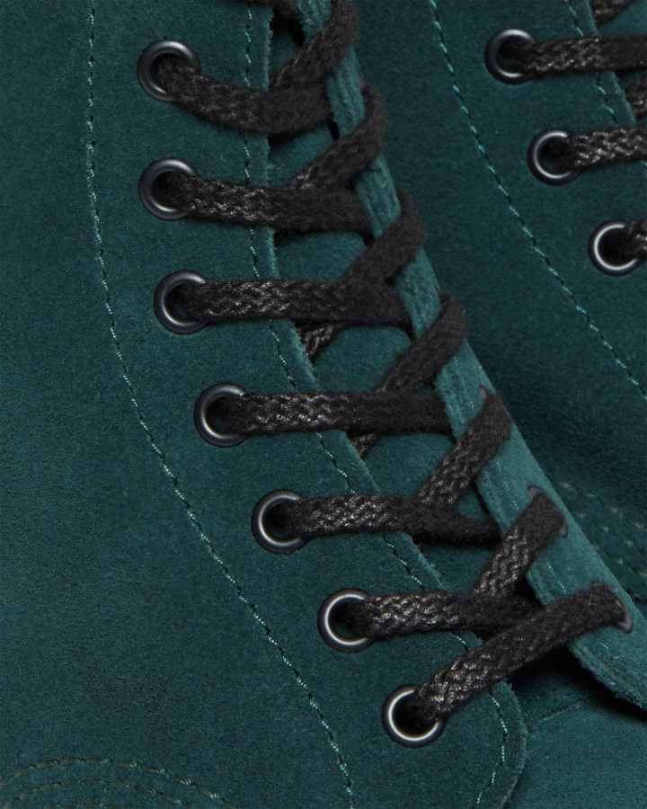 Cizme Dr.martens Romania Verde 1460 Pascal Piele Intoarsa Cu Siret