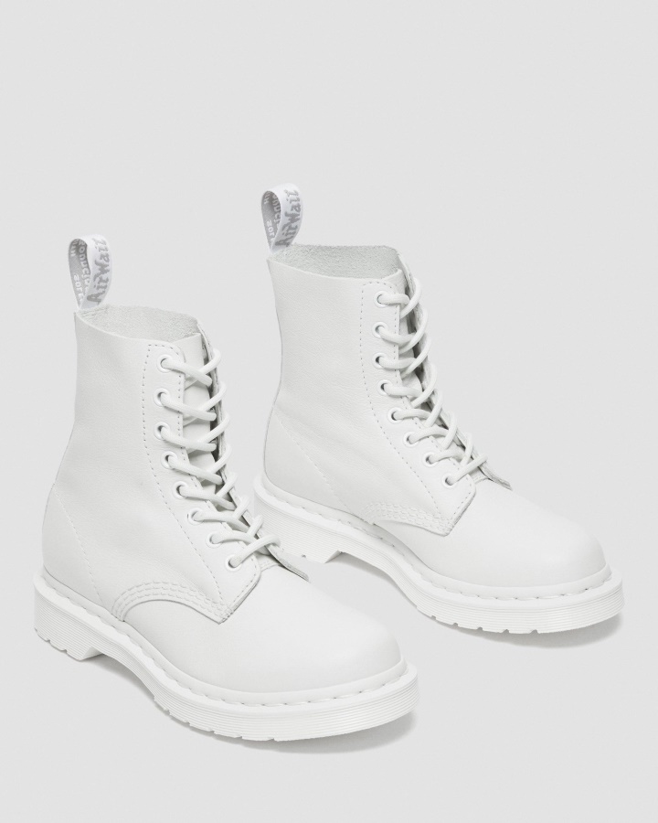 Cizme Albe Virginia Dr.martens Romania 1460 Pascal Dama Mono Siret
