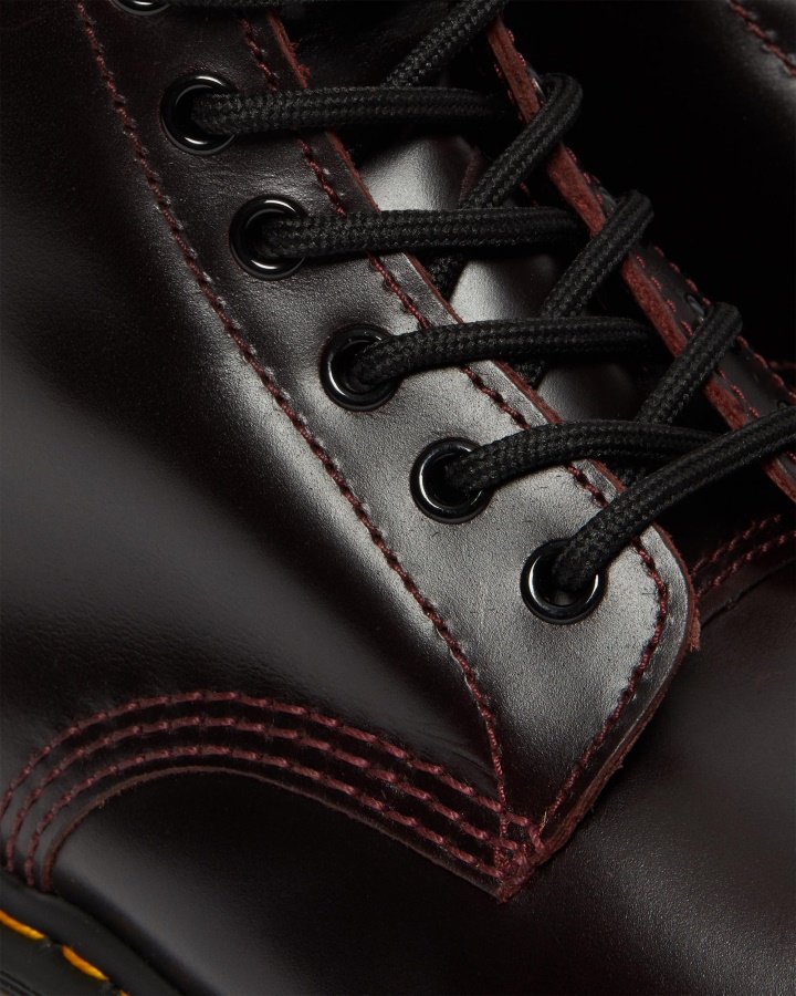 Oxblood Atlas Dr.martens Romania 1460 Cizme Antiderapante Din Piele Atlas Cu Siret