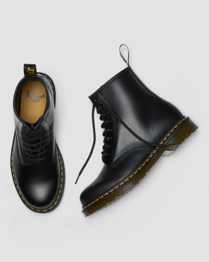 1460 Cizme Cu Siret Piele Neteda Piele Neteda Neagra Dr.martens Romania