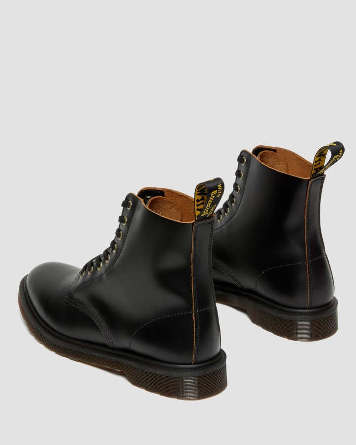 1460 Cizme Vintage Din Piele Neteda Cu Siret Canada Dr.martens Romania Negru Vintage Netede