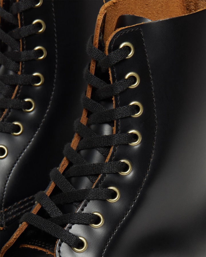 1460 Cizme Vintage Din Piele Neteda Cu Siret Canada Dr.martens Romania Negru Vintage Netede