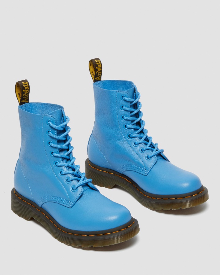 1460 Cizme De Dama Pascal Virginia Piele Albastru Virginia Dr.martens Romania