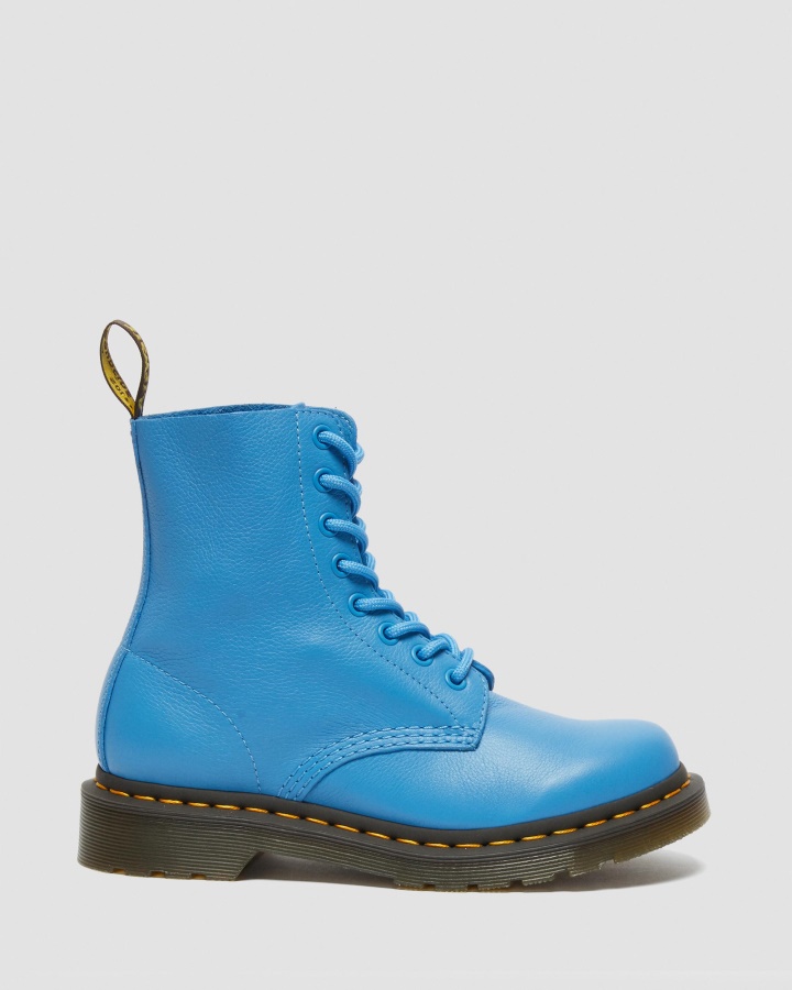 1460 Cizme De Dama Pascal Virginia Piele Albastru Virginia Dr.martens Romania