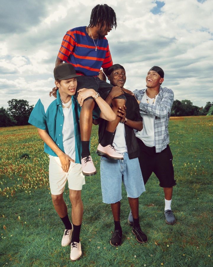 1461 Pantofi Oxford Canvas Gri Dr.martens Romania