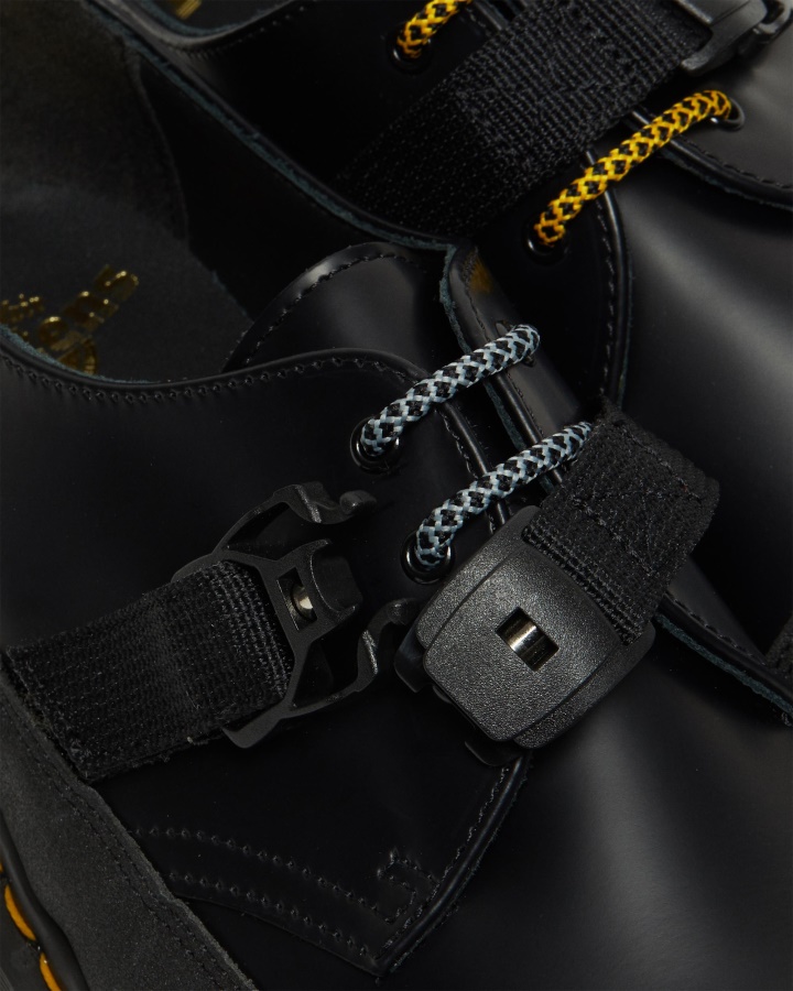 Negru Neted+dual Original Dr.martens Romania 1461 Fabricat în Anglia Pantofi Oxford Bex Tech Din Piele Netedă