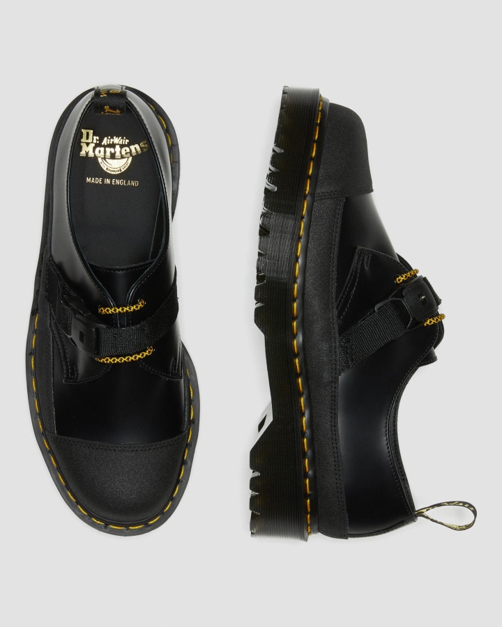 Negru Neted+dual Original Dr.martens Romania 1461 Fabricat în Anglia Pantofi Oxford Bex Tech Din Piele Netedă