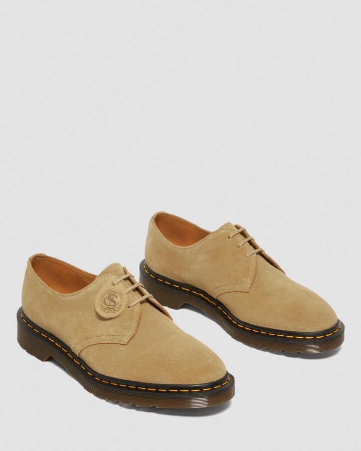 1461 Made In England Pantofi Oxford Buck Piele Intoarsa Bej Dr.martens Romania