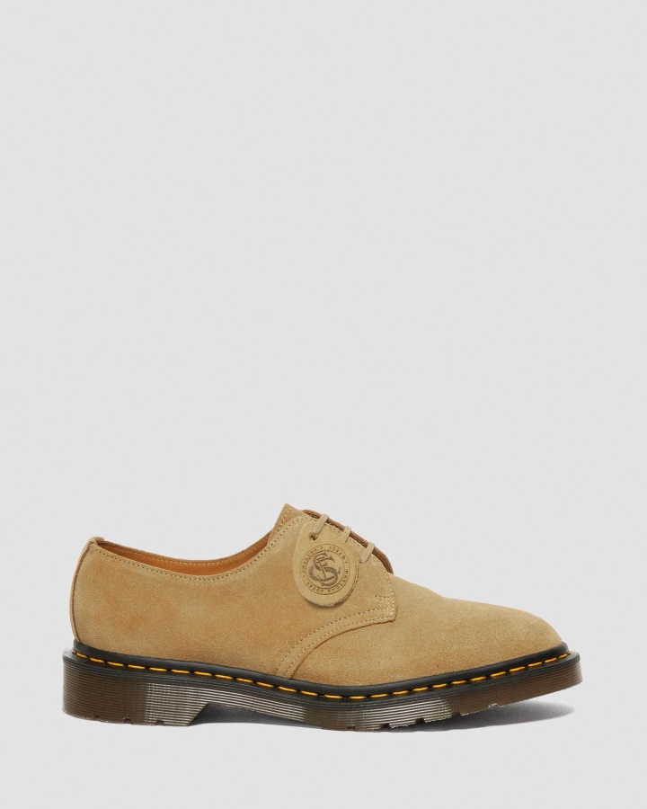 1461 Made In England Pantofi Oxford Buck Piele Intoarsa Bej Dr.martens Romania