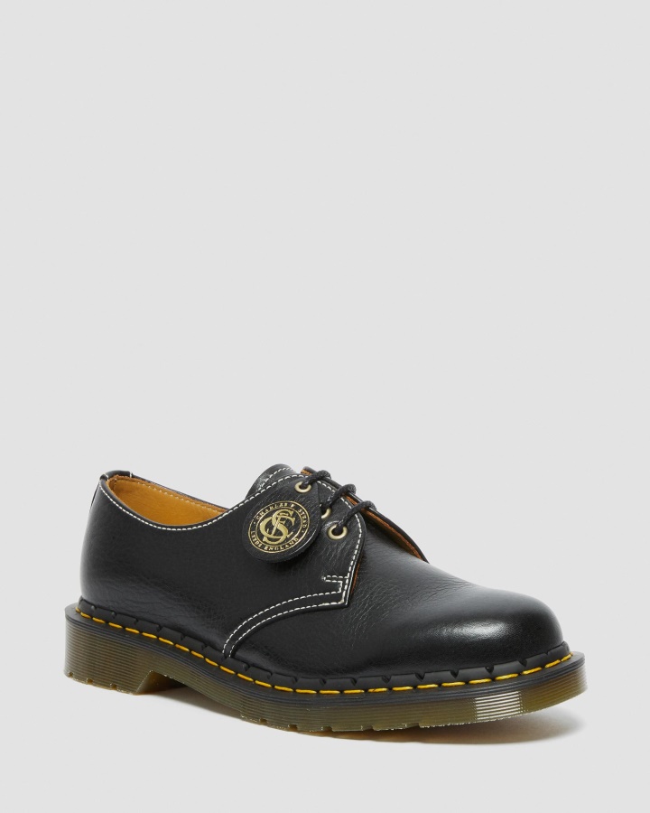 Dr.martens Romania Black Kudu Classic 1461 Made In England Pantofi Oxford Clasici Din Piele