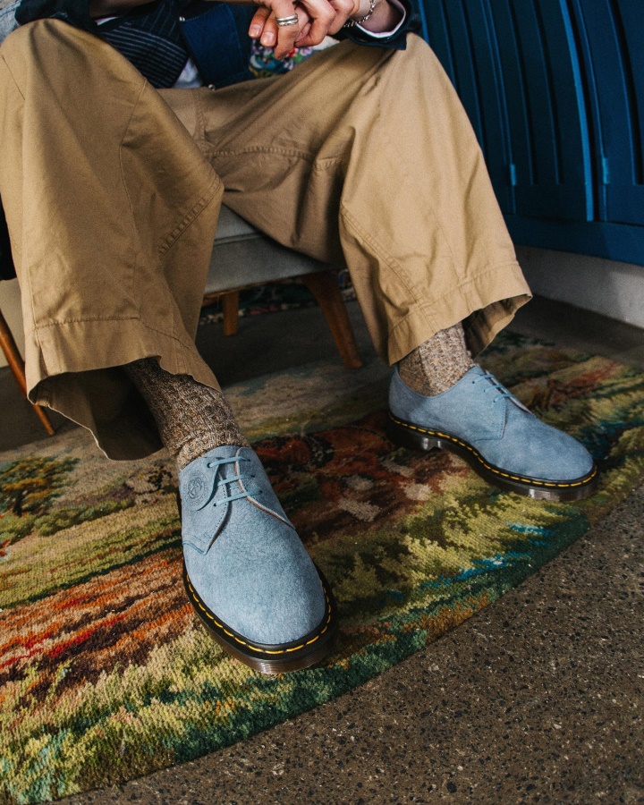 1461 Made In Anglia Pantofi Oxford Din Piele Nubuck Dr.martens Romania Blue