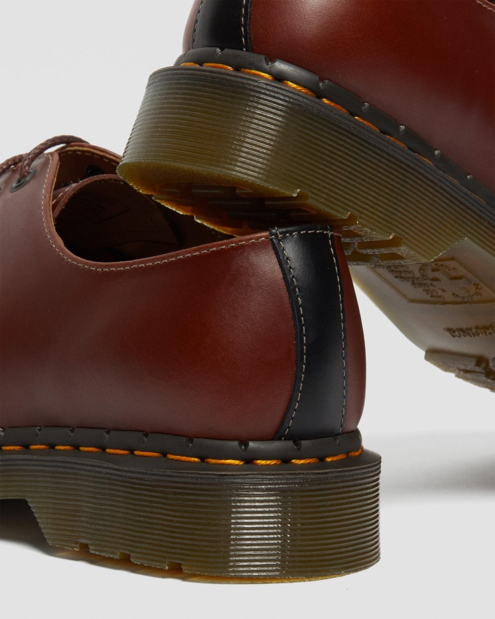 1461 Pantofi Oxford Din Piele Abruzzo Barbati Maro+negru Abruzzo Wp Dr.martens Romania