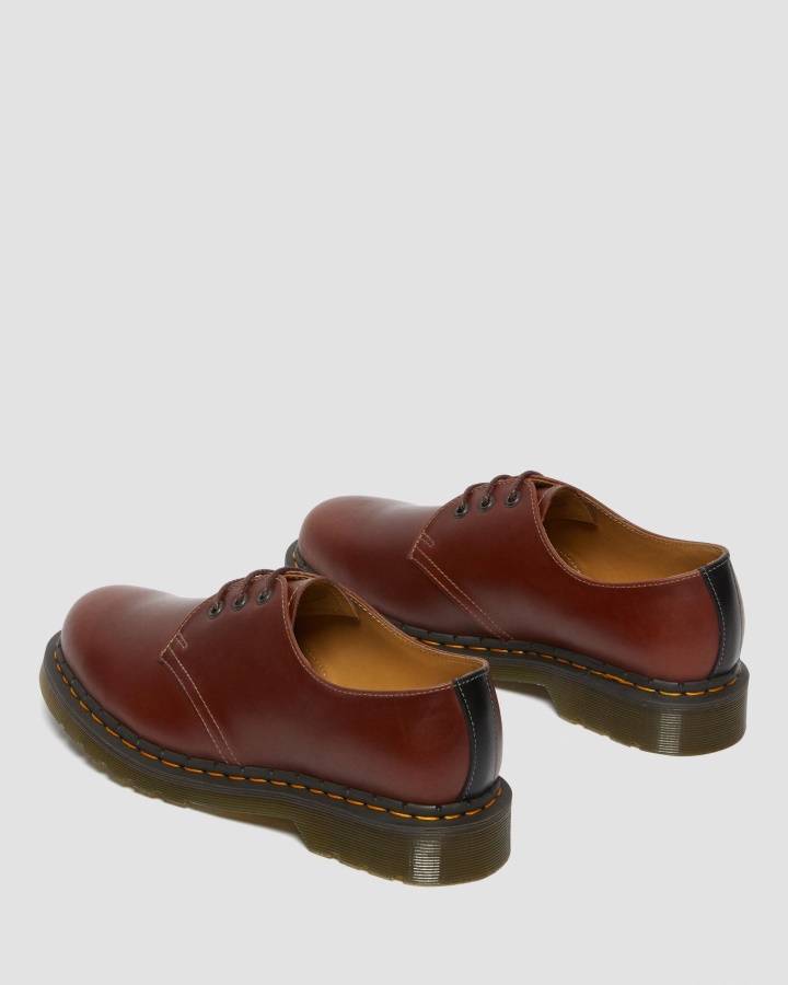 1461 Pantofi Oxford Din Piele Abruzzo Barbati Maro+negru Abruzzo Wp Dr.martens Romania