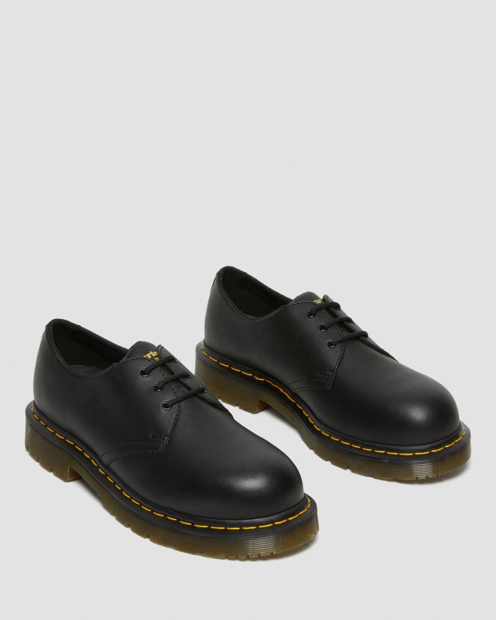 1461 Pantofi Cu Varf Din Otel Rezistent La Alunecare Negru Industrial Full Grain Dr.martens Romania
