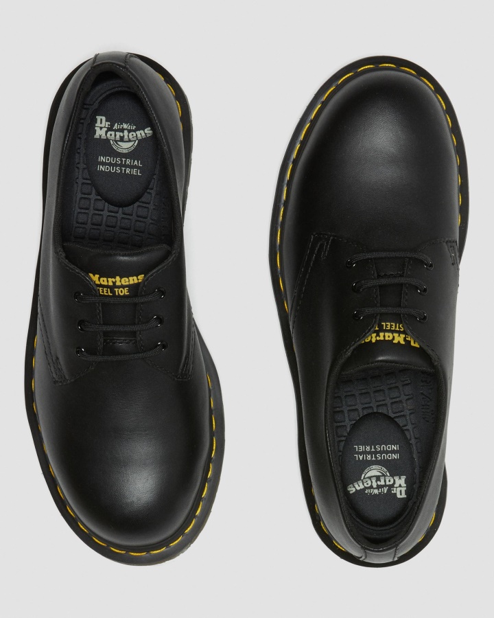 1461 Pantofi Cu Varf Din Otel Rezistent La Alunecare Negru Industrial Full Grain Dr.martens Romania