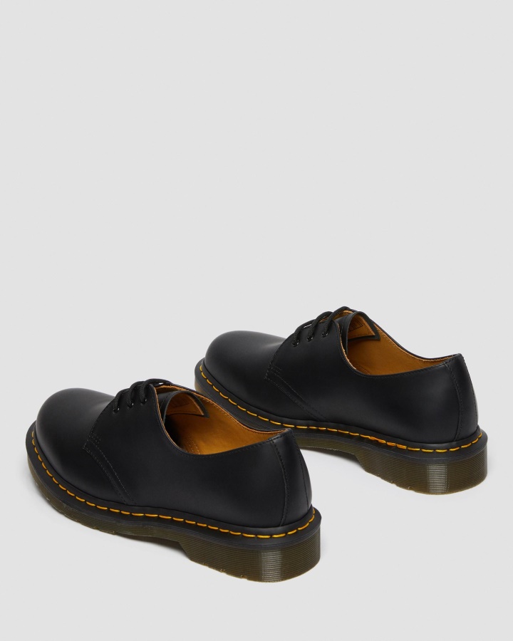 Dr.martens Romania Piele Neteda Neagra 1461 Pantofi Oxford Piele Neteda