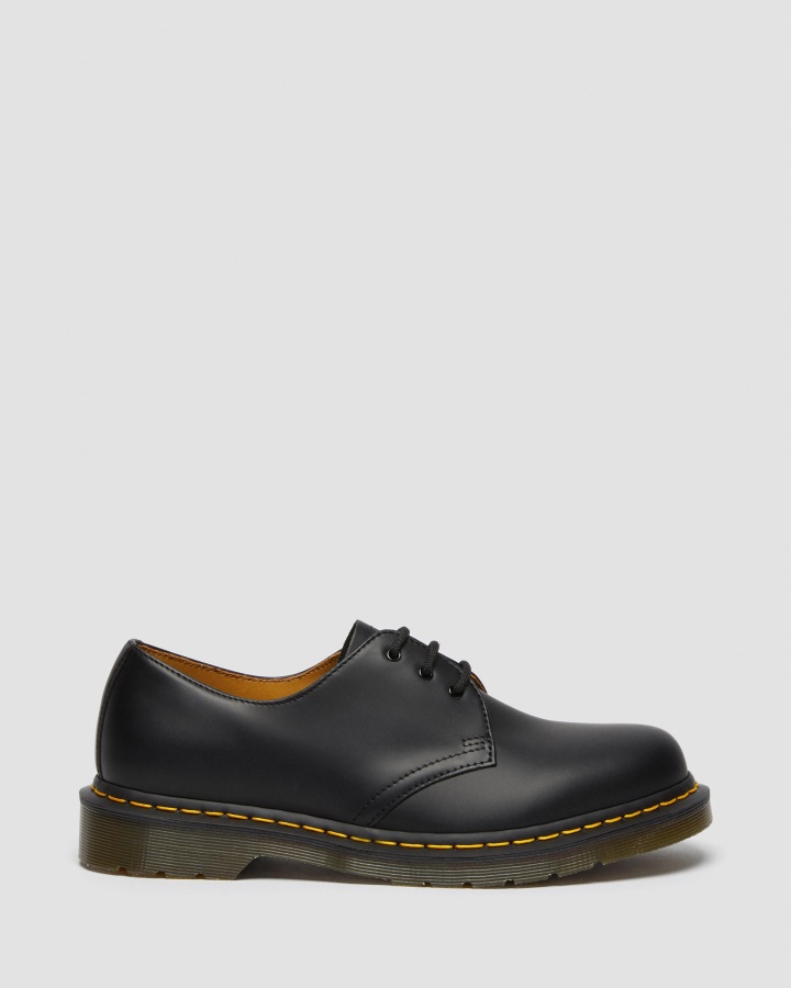 Dr.martens Romania Piele Neteda Neagra 1461 Pantofi Oxford Piele Neteda