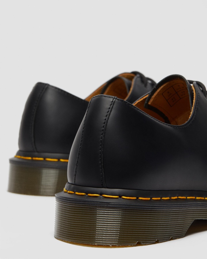 Dr.martens Romania Piele Neteda Neagra 1461 Pantofi Oxford Piele Neteda