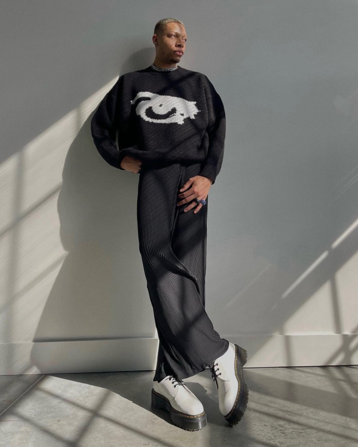 Alb Lustruit Neted Dr.martens Romania 1461 Pantofi Cu Platforma Piele Neteda