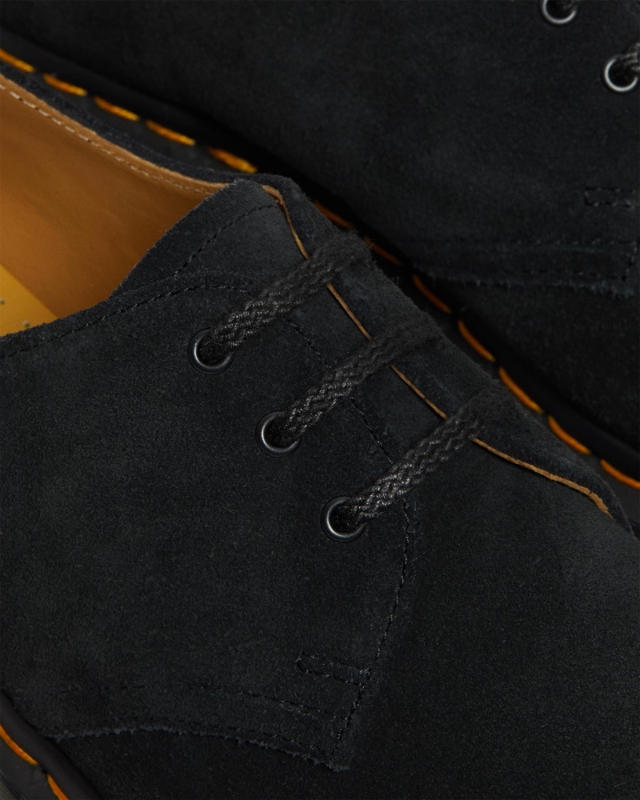 1461 Pantofi Oxford De Piele Intoarsa Dr.martens Romania Negru E.h.suede