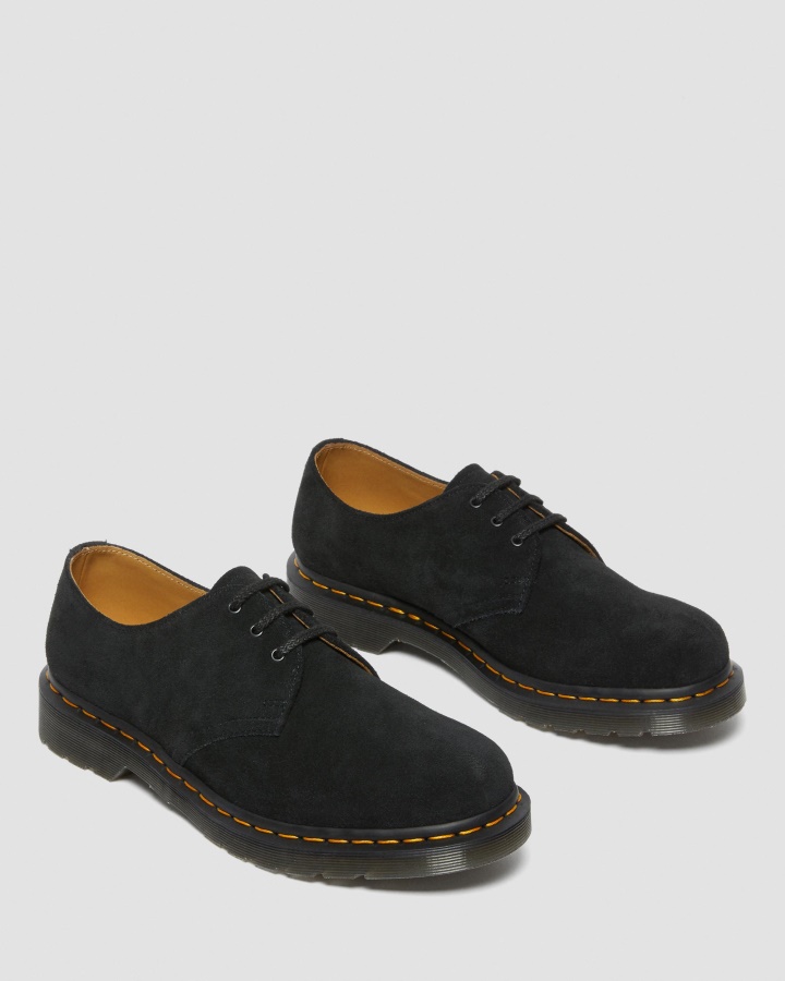 1461 Pantofi Oxford De Piele Intoarsa Dr.martens Romania Negru E.h.suede
