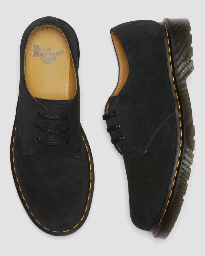 1461 Pantofi Oxford De Piele Intoarsa Dr.martens Romania Negru E.h.suede