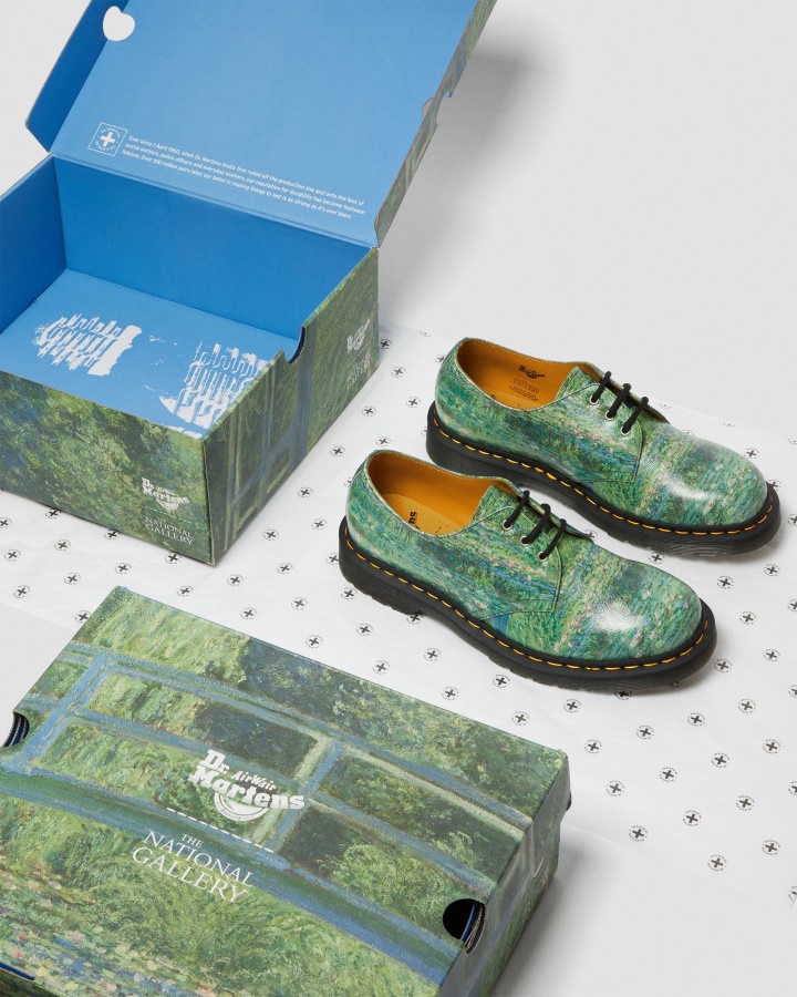 Dr.martens Romania Verde Backhand 1461 The National Gallery Pantofi Oxford Monet