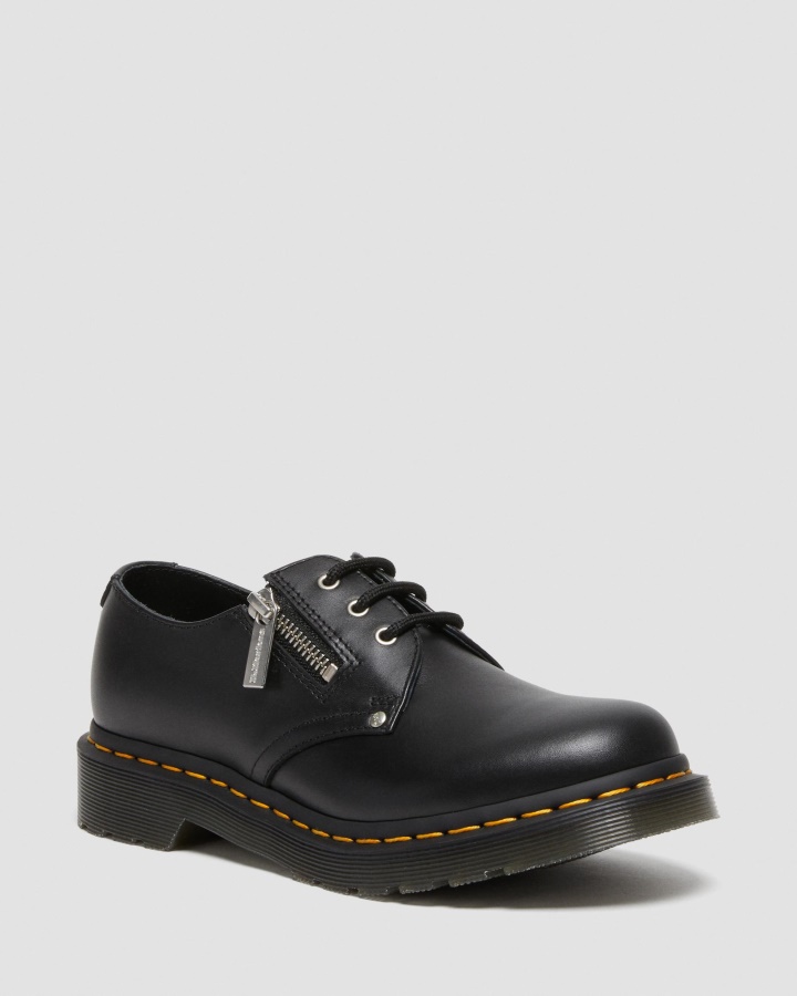 1461 Pantofi Oxford Din Piele Cu Fermoar Dublu Dr.martens Romania Negru Wanama