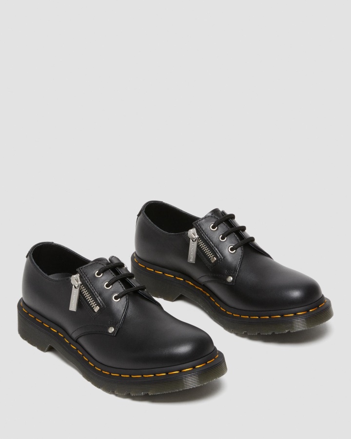 1461 Pantofi Oxford Din Piele Cu Fermoar Dublu Dr.martens Romania Negru Wanama