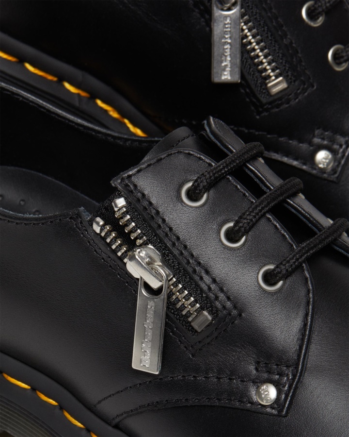 1461 Pantofi Oxford Din Piele Cu Fermoar Dublu Dr.martens Romania Negru Wanama