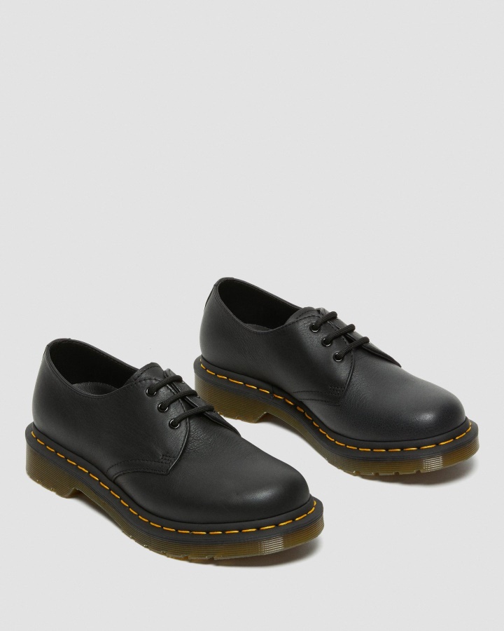 Dr.martens Romania Negru Virginia 1461 Pantofi Oxford De Dama Din Piele Virginia