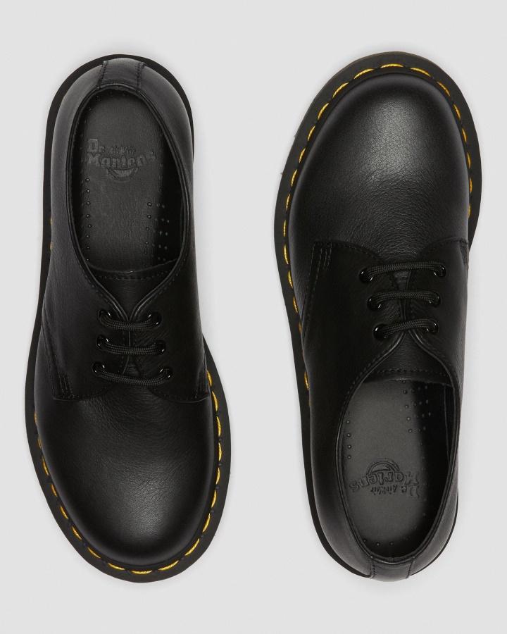 Dr.martens Romania Negru Virginia 1461 Pantofi Oxford De Dama Din Piele Virginia