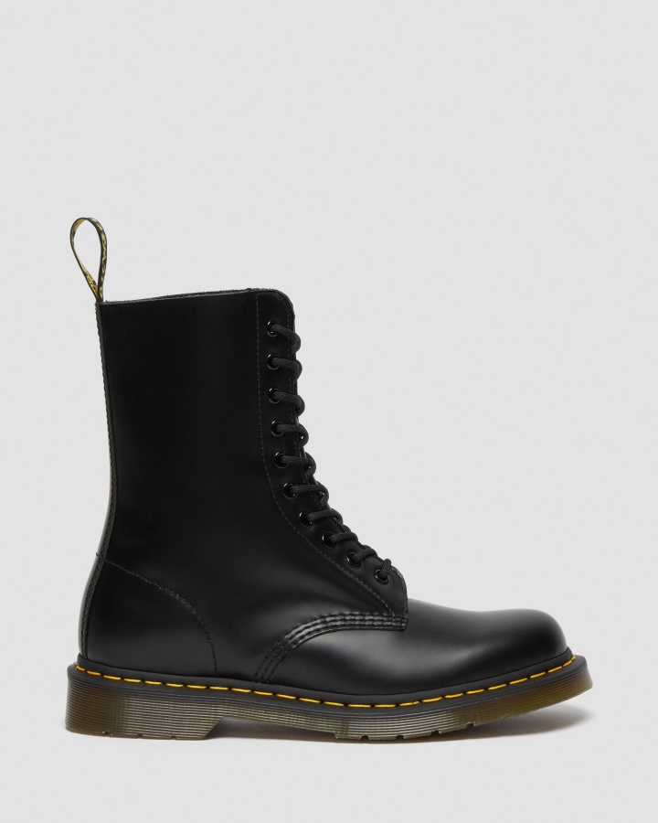 Cizme Netede Piele Neteda Dr.martens Romania 1490 Piele Neteda La Mijlocul Gambei