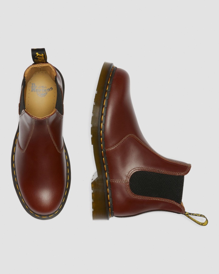 2976 Cizme Chelsea Din Piele Abruzzo Maro+negru Abruzzo Wp Dr.martens Romania