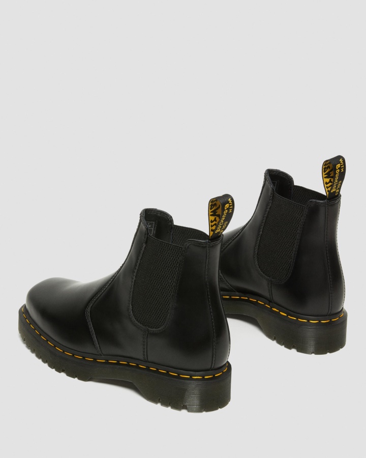 Dr.martens Romania Netede Lustruite Netede 2976 Bex Cizme Chelsea Din Piele Cu Vârf Pătrat