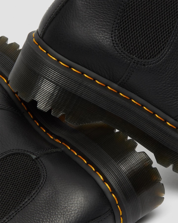 Cizme Chelsea Cu Platformă Dr.martens Romania Pisa 2976 Neagră Din Blană Artificială