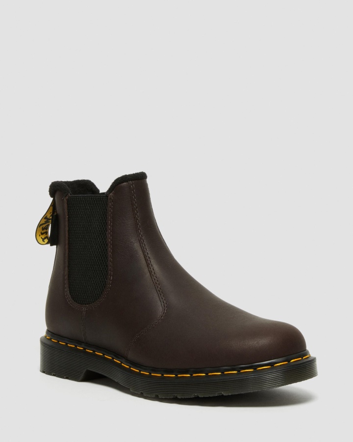 2976 Cizme Chelsea Din Piele Warmwair Dr.martens Romania Maro Inchis Valor Wp