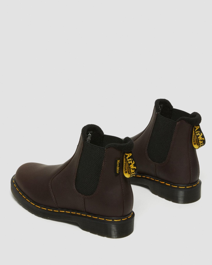 2976 Cizme Chelsea Din Piele Warmwair Dr.martens Romania Maro Inchis Valor Wp