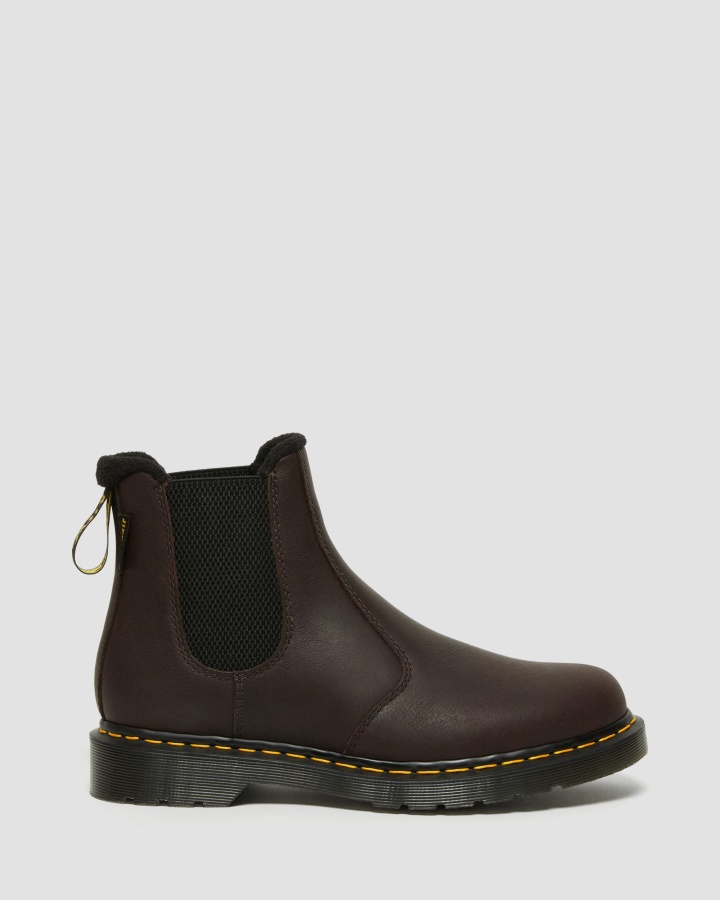 2976 Cizme Chelsea Din Piele Warmwair Dr.martens Romania Maro Inchis Valor Wp