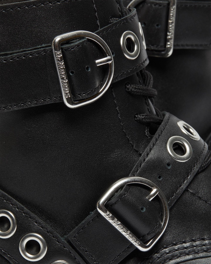 Audrick Hardware Cizme Platforma Piele Dr.martens Romania Negru Nappa Lux