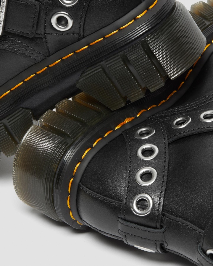 Audrick Hardware Cizme Platforma Piele Dr.martens Romania Negru Nappa Lux