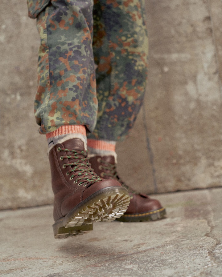 Dr.martens Romania Maro Hudswell Barton Made In England Cizme Din Piele Captusita Din Shearling